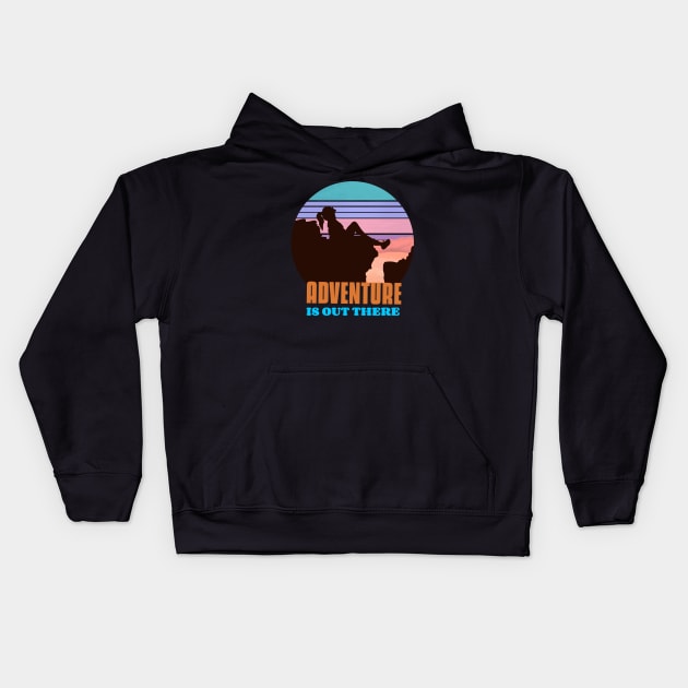 Adventure is out there adventurer Kids Hoodie by G-DesignerXxX